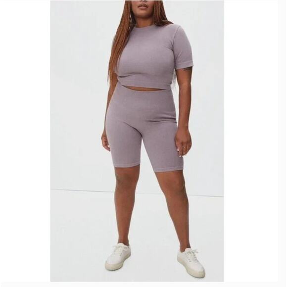 Everlane Womens Seamless Ribbed Bike Shorts XS/S - Picture 1 of 7